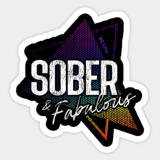 Sober & Fabulous Sticker